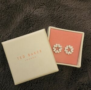 Ted BakerHONESTT Silver Tone & Crystal Heart Star Stud Earrings
